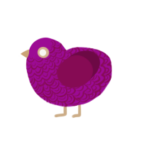 awawawa, a plum and wine chicken with a double-lace pattern