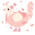 Sakura Chiku, a rose chicken with a head pattern