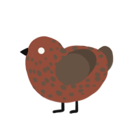 (unnamed), a russet and bark chicken with a speckle pattern