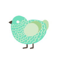 (unnamed), a mint and gluppy chicken with a lace pattern