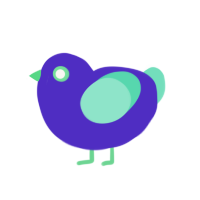 (unnamed), a indigo and mint chicken