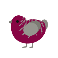 (unnamed), a maroon and ash chicken with a half-bar pattern