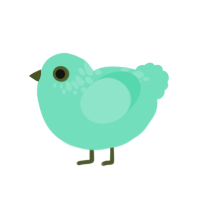 (unnamed), a mint chicken with a neck-speckle pattern