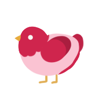 (unnamed), a rose and crimson chicken with a head pattern