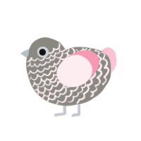 (unnamed), a ash and rose chicken with a lace pattern