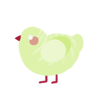 (unnamed), a apple chicken with a half-bar pattern