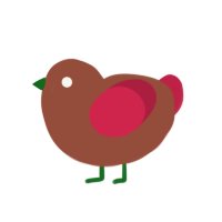 (unnamed), a russet and crimson chicken