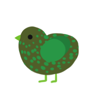 (unnamed), a olive and viridian chicken with a speckle pattern