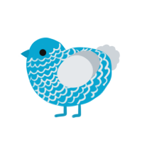 PLEASEPLEASE, a cerulean and mist chicken with a lace pattern