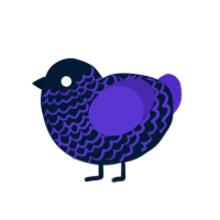 Interior Space, a tumblr and indigo chicken with a lace pattern