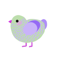 (unnamed), a gluppy and lilac chicken with a lace pattern