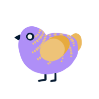 (unnamed), a lilac and honey chicken with a half-bar pattern