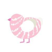 (unnamed), a rose and white chicken with a bar pattern