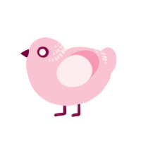 Rabegga, a rose chicken with a neck-band pattern