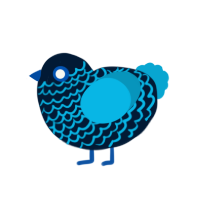 (unnamed), a tumblr and cerulean chicken with a lace pattern