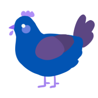 (unnamed), a ultramarine and overcast chicken