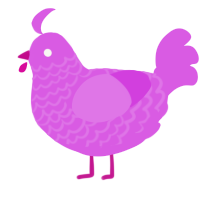 (unnamed), a orchid chicken with a lace pattern