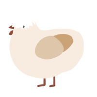 (unnamed), a cream and beige chicken