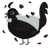 Star Anise, a black and sable chicken with a lace pattern