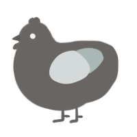 (unnamed), a grey and silver chicken