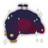 A navy and wine chicken with a half-lace pattern
