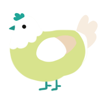 (unnamed), a lemon and cream chicken with a head pattern