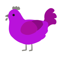 Purple Place, a amethyst and plum chicken