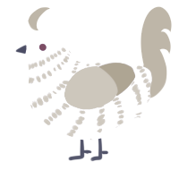 turnip, a lilac and gold chicken with a bar pattern