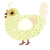 Elixir, a lemon and cream chicken with a lace pattern