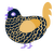 Citrus Grape, a tumblr and honey chicken with a lace pattern