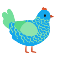 (unnamed), a sky and spring chicken with a lace pattern