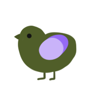 CHROMAKOPIA, a olive and lilac chicken