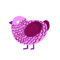 Box of Q-tips, a lavender and wine chicken with a lace pattern