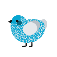 altaria, a cerulean and mist chicken with a double-lace pattern