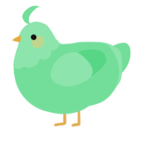 A spring chicken with a head pattern