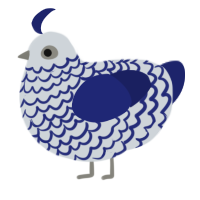 (unnamed), a mist and navy chicken with a lace pattern