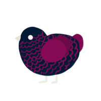 Carlos, a tumblr and wine chicken with a lace pattern