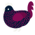 Carlos, a tumblr and wine chicken with a lace pattern