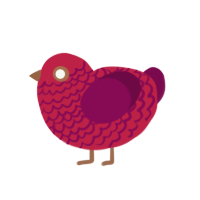 (unnamed), a crimson and wine chicken with a lace pattern