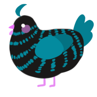 (unnamed), a sable and sea chicken with a bar pattern