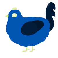 silly, a ultramarine and tumblr chicken