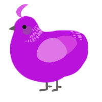 (unnamed), a amethyst and orchid chicken with a neck-band pattern