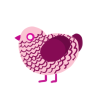 Sweet Boy, a rose and wine chicken with a lace pattern