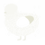 Cotton Ball, a white chicken with a double-lace pattern