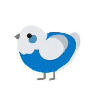 USPS, a sapphire and mist chicken with a head pattern