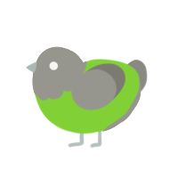 Chernobyl, a grass and ash chicken with a head pattern