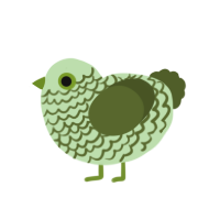 (unnamed), a gluppy and olive chicken with a lace pattern