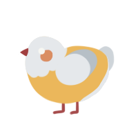 project, a honey and mist chicken with a head pattern