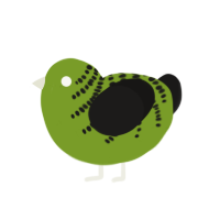 (unnamed), a chartreuse and sable chicken with a half-bar pattern
