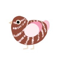 (unnamed), a russet and rose chicken with a bar pattern